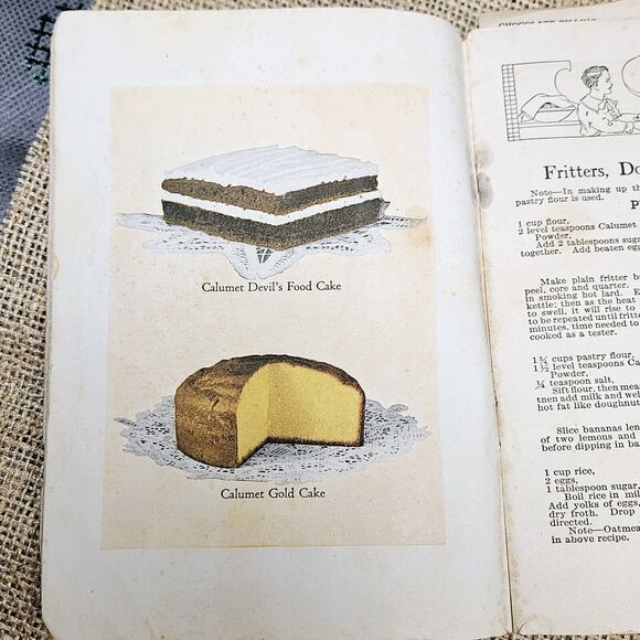 Antique 1900 Calumet Baking Powder Co Reliable Recipes Cookbook Booklet Read - Picture 1 of 12